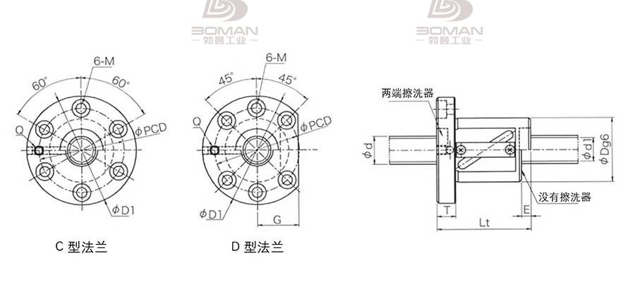 KURODA GR8016ES-DAPR 日本黑田丝杆螺母