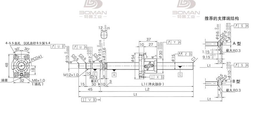 KURODA GP1502DS-BAPR-0300B-C3S 黑田15 和10丝杆价格