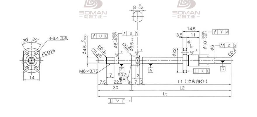 KURODA DP0601JS-HDNR-0130B-C3S 黑田精工丝杆怎么安装