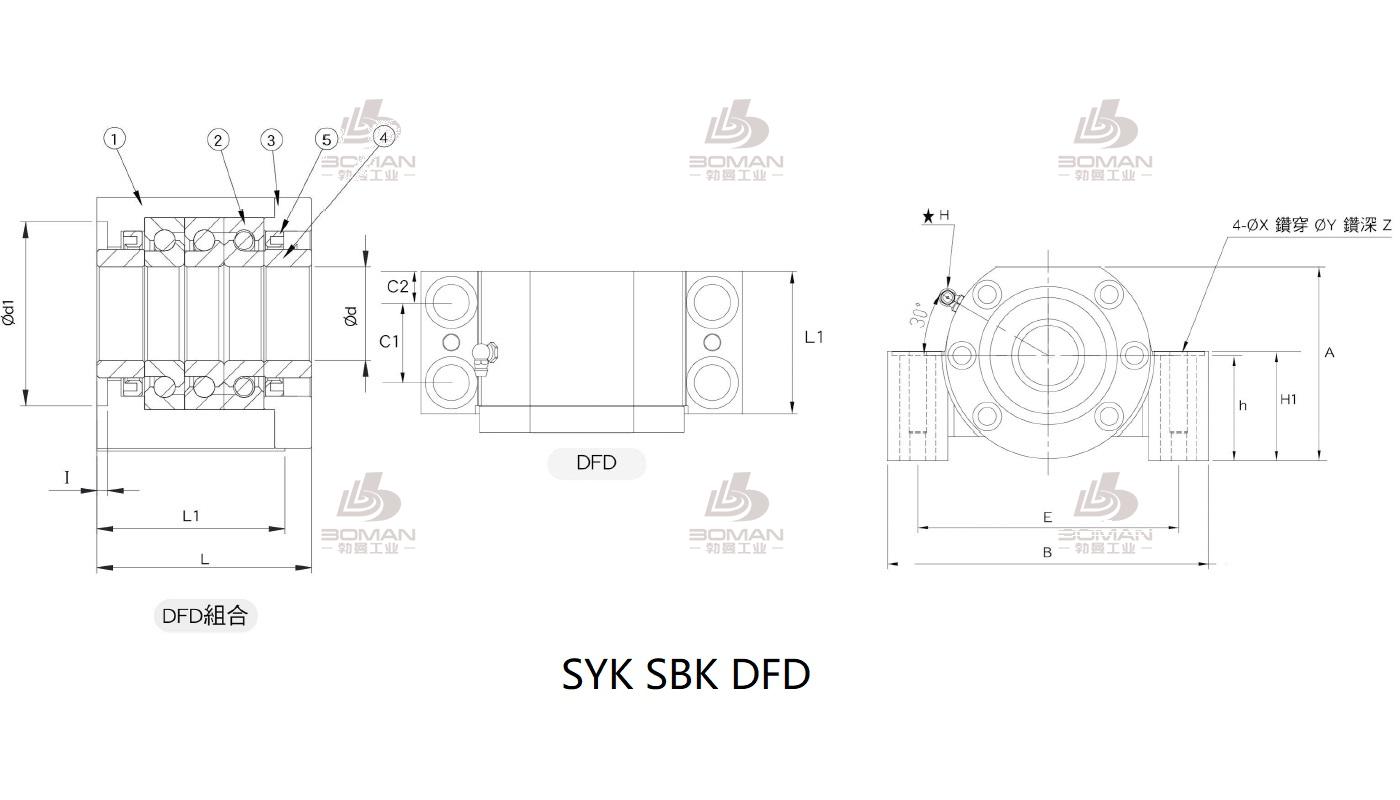 SYK MBCB15-E 丝杆支撑座syk