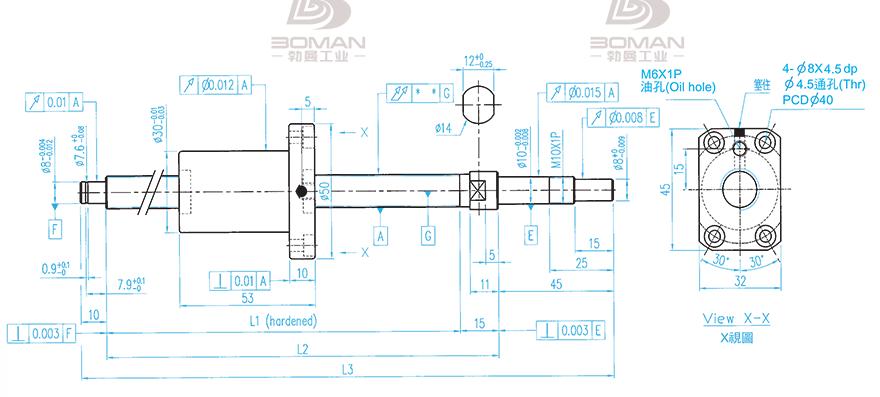 TBI XSVR01210B1DGC5-230-P1 tbi滚珠丝杆品牌