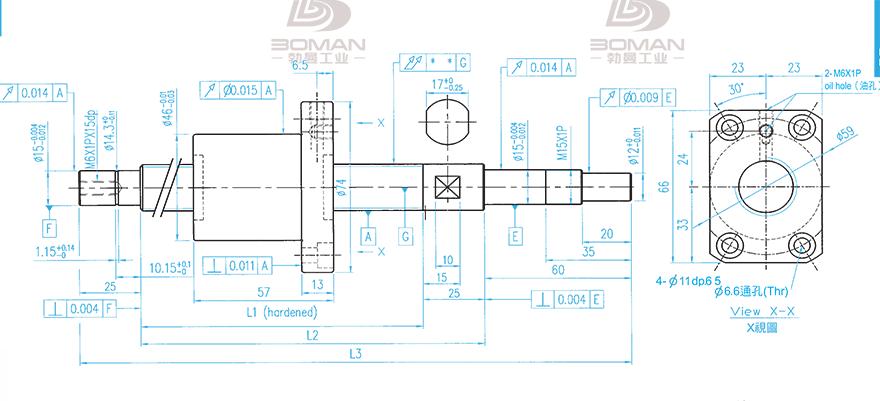 TBI XSVR02010B1DGC5-499-P1 tbi研磨丝杠系列