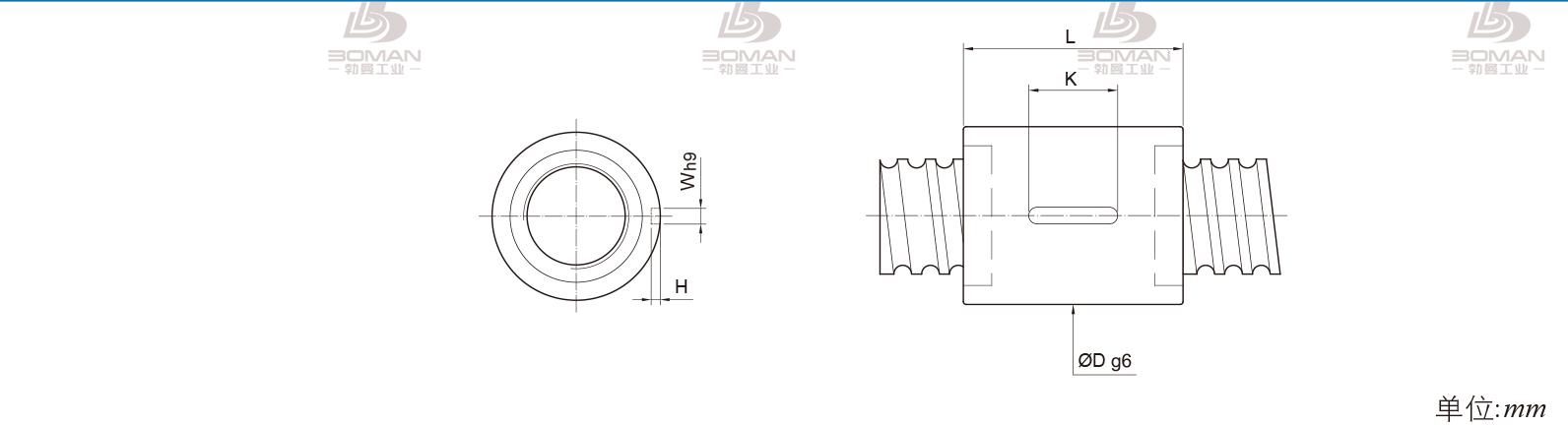 PMI RSIC5005-6 PMI TBI研磨级滚珠丝杆